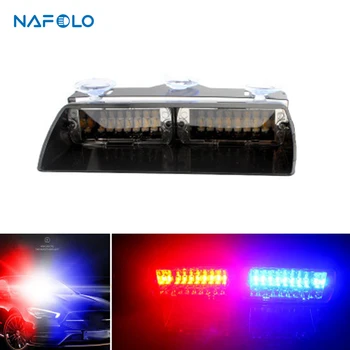 

12V Car Truck Emergency Flasher Strobe Warning Light Day Running Flash Led Police Lights 16 LEDs 6 Flashing Modes