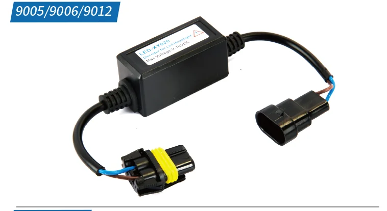 H1R2 2 предмета светодиодный декодер фары H1 H3 H4 H7 H11 H13 9005 CAN-BUS EMC предупреждающий компенсатор конденсатор анти-мерцающий резистор жгут - Цвет: H1R2