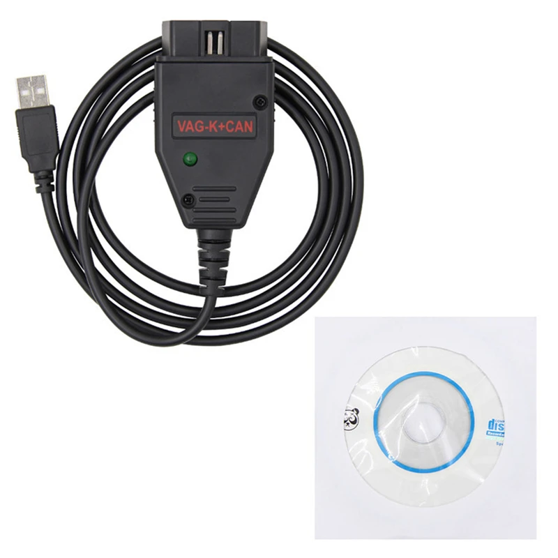 

OBD2 Car Diagnostic Interface K-Line Cable For VAG K+CAN Commander V1.4 OBDII For AUDI/VW/Skoda/Seat Scanner