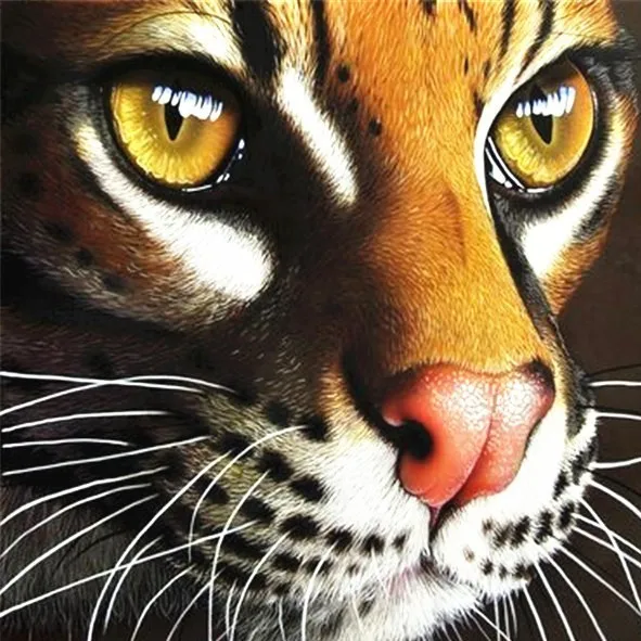 

Diamond Embroidery Animal Tiger Diamond Painting Animal DIY Round Picture Diamond Cross stitch Home Decoration birthday present