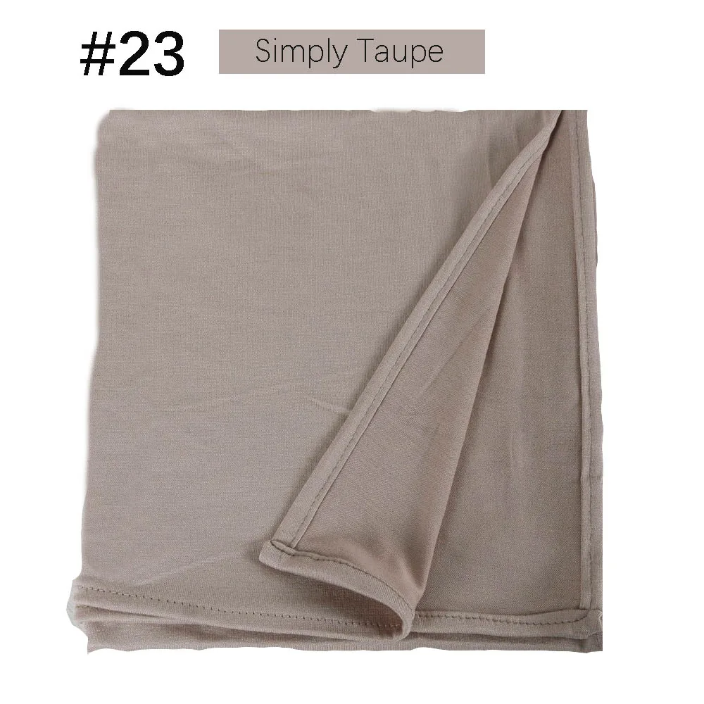 Muslim Women Premium Instant Cotton Jersey Hijab Scarf Jersey Hijabs Scarves With Hoop Pinless HeadScarves 53 colors