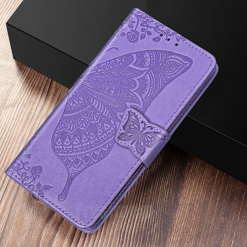 Leather Flip Wallet Case Redmi 5 Plus 6A 7A 8A 8 Note 8T 8 7 6 5 Pro For Xiaomi Mi A3 A2 9 Lite SE Mi 9T K20 3D Butterfly Cover xiaomi leather case card