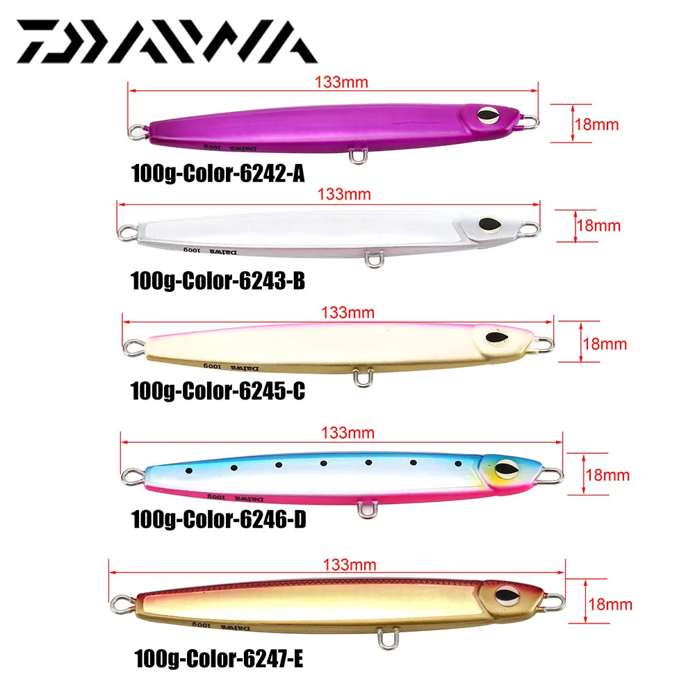 Original Daiwa Jigging Fishing Lure Sea Spoon 60g 100g 1g 150g Metal Spoon Artificial Fishing Bait Boat Fishing Lure Tackle Fishing Lures Aliexpress