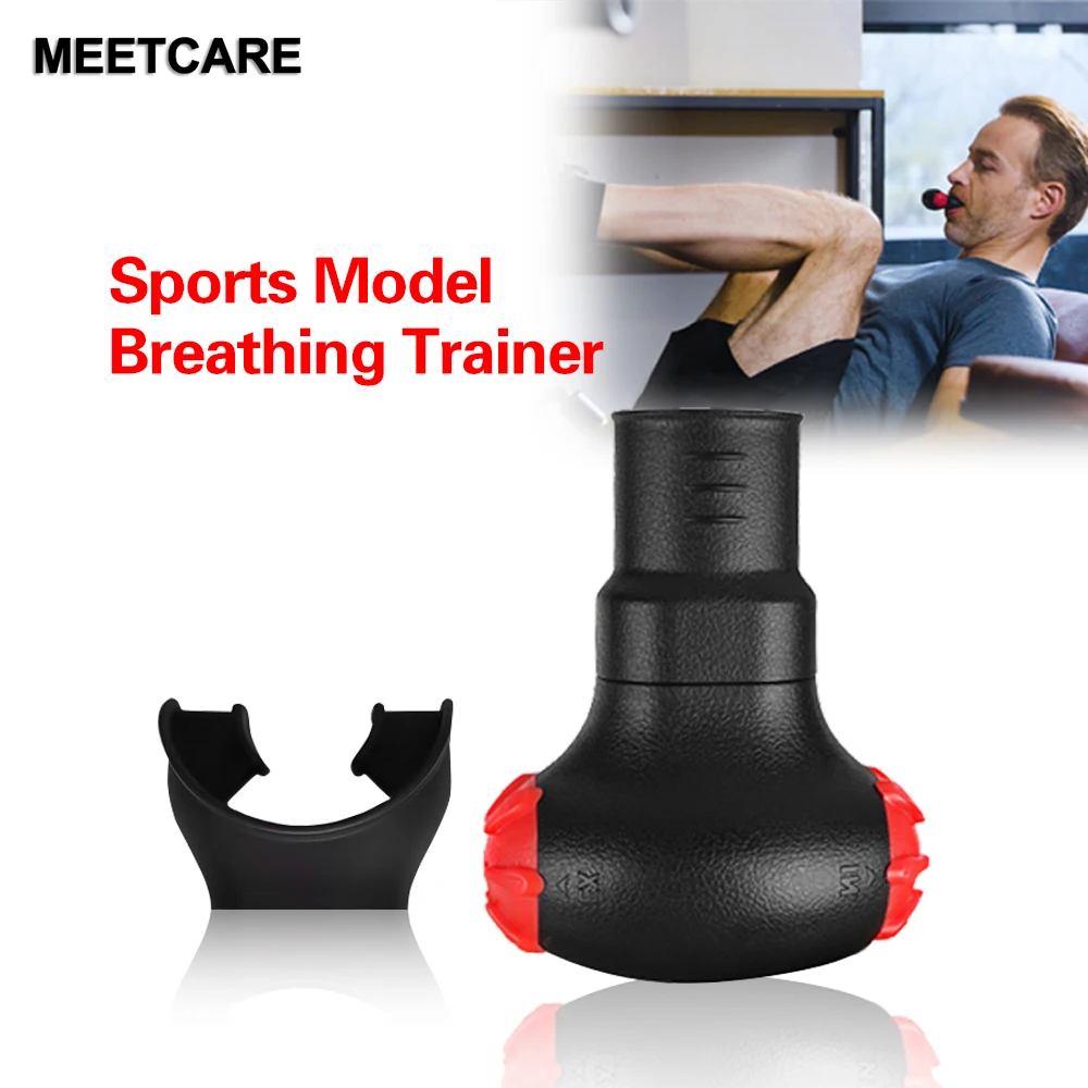 Dispositif d'exercice respiratoire, dispositif d'exercice pulmonaire  portable en silicone Entraîneur professionnel de muscle inspiratoire  expiratoire