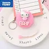 TAKARA TOMY Fashion Cartoon Hello Kitty Mini Soft Tape Measure Portable Cute Keychain Pupils Stationery Soft Ruler
