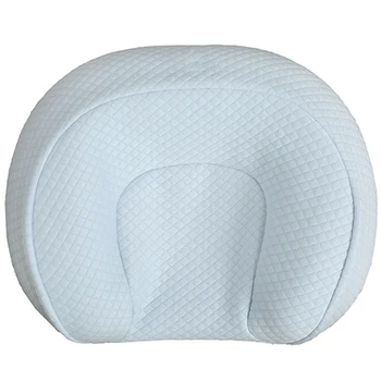 

Baby Shaped Pillow Multi-Function Bed Positioning Pillow Baby Sleeping Pillow Anti-Heading Pillow for 0-12 Months-Blue
