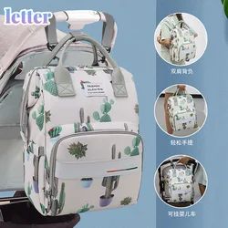 Sac à couches imperméable de grande capacité pour maman et bébé, accessoire de voyage pour poussette 