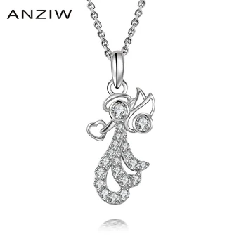 

Luxury 925 Sterling Silver Pendant Necklace for Women Cute Original Hook Long Chain Necklace Wedding Silver Jewelry