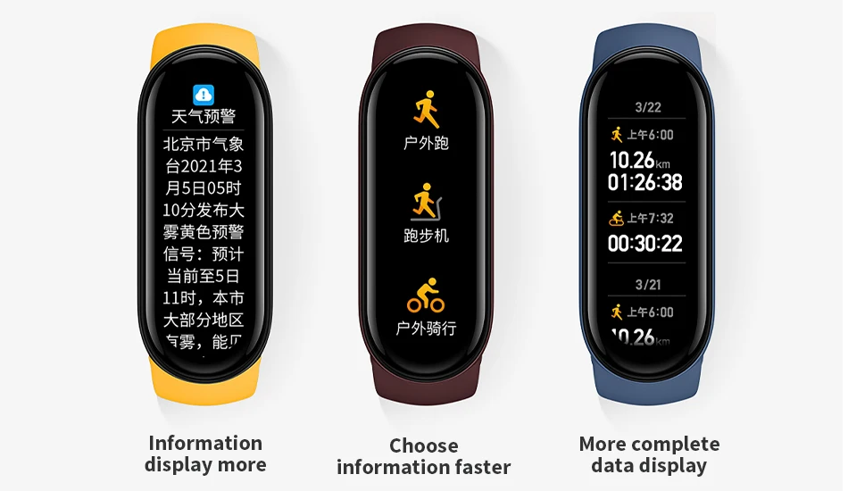 Multi-language Xiaomi Mi Band 6 Smart Bracelet 1.56"AMOLED Screen miBand 6 Heart Rate Fitness Traker Bluetooth 5ATM Waterproof