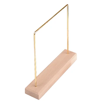 

Wood Metal Earrings Display Holder Chain Necklace Pendant Display Stand Jewelry Showcase