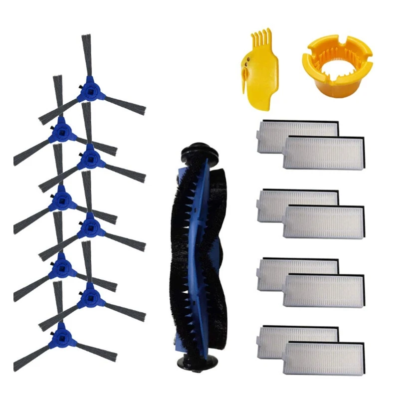 

19 Pcs Replacement Parts Rolling Brush Filters Side Brushes Compatible for Eufy Robovac 11S, Robovac 30 Robotic Vacuum Cleaner A