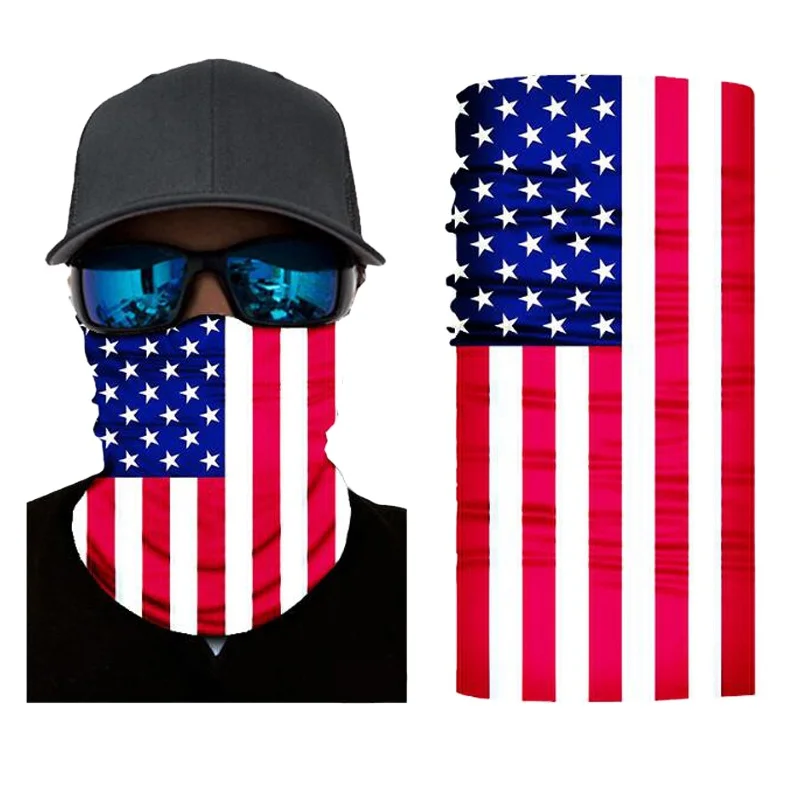

2018 Come Flag Print Scarf Outdoor Sports Multifunction Motocycle Bicycle Face Mask Racing Accessory Breathable Headscarf Soft