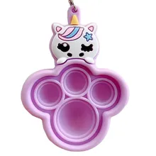 

New Unicorn Bubble Keychain Pendant Cute Fidget Toy Bubble Unicorn Cartoon Keychain Simple Dimple Push Bubble Children’s Toy