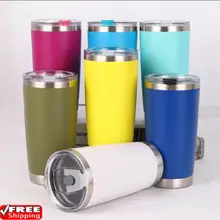 20 унций из нержавеющей стали стакан вакуумная Двойная Стенка изоляция кружка чашка кофе