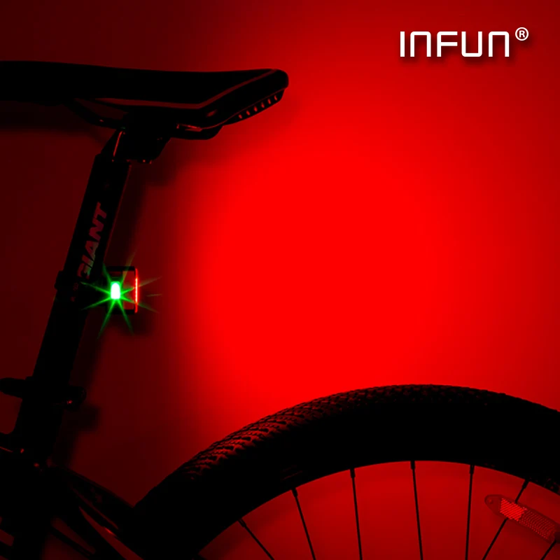 INFUN F50 велосипедный задний светильник для велосипеда автоматический тормоз индукционный задний светильник MTB велосипедный светодиодный фонарь