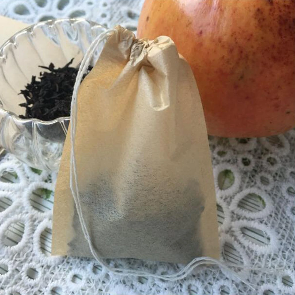 300 пакет мешки для фильтрования чая одноразовые заварки чая шнурок Пустой мешок для сыпучих листьев чай кунгфу аксессуары для чая