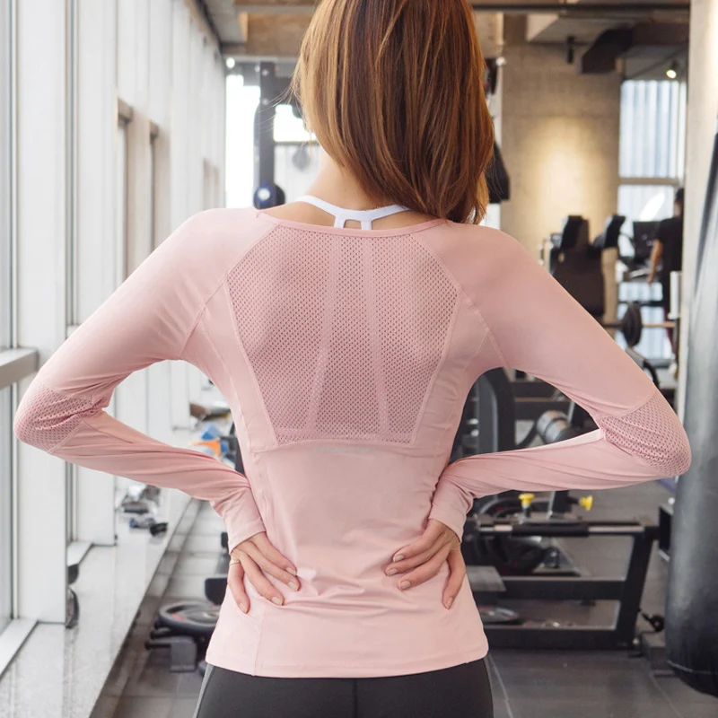 Спортивный женский топ в морском стиле с черной розой, Сетчатая футболка для тренировок, фитнеса, женская футболка с длинным рукавом, топ для йоги, спортивная одежда для тренировок, женская одежда