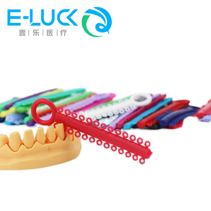 40pcs/bag Dental Orthodontics Elastic Elastomeric Ligature Ties Dental