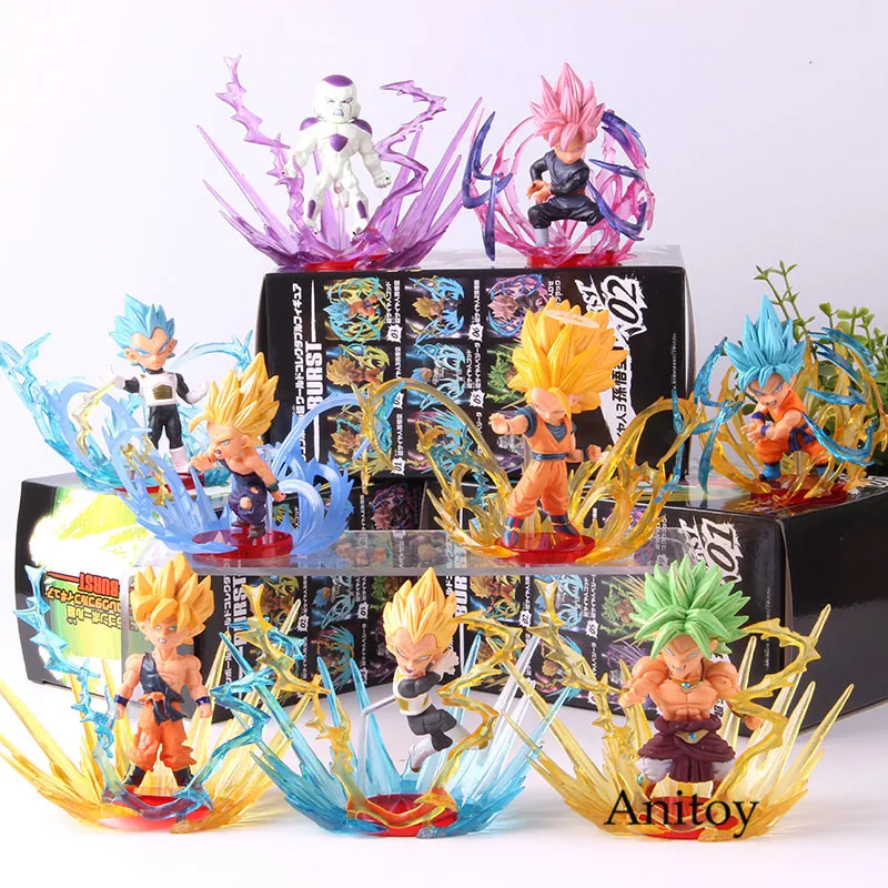 Dragon Ball фигурка взрыв Broli Frieza Супер Saiyan Son Goku/Гохан Вегета Broly Dragon Ball Коллекционная модель игрушки 9 шт./компл
