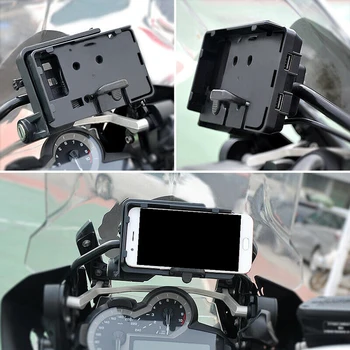 

Mobile Phone Stand phone holder For BMW R1200GS Navigation Bracket For Honda Motorcycle USB Charging 12MM Mount