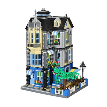 

The Garden Coffee House Building Blocks City Architecture Street View Cafe Bricks Classic Model DIY Toys Gift For Children Kids