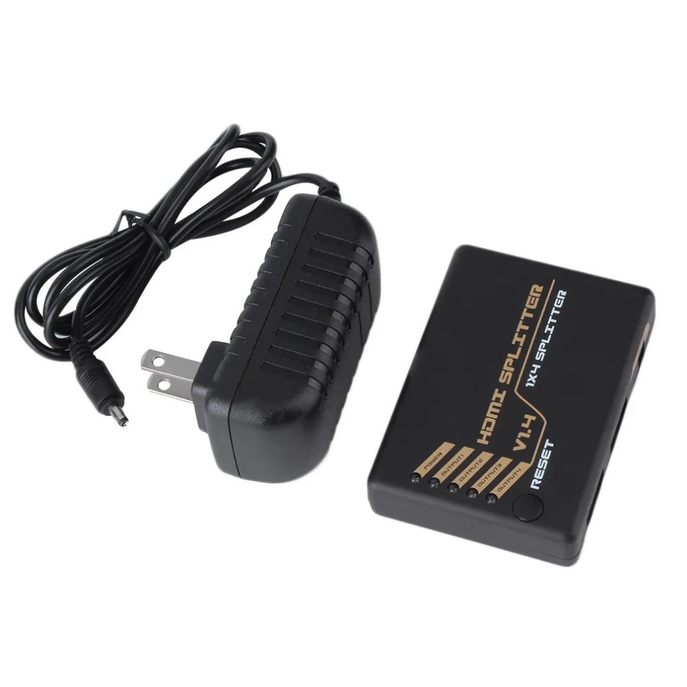 4K HDMI сплиттер Full HD 1080P переключение видео HDMI коммутатор 1 в 4 HDMI Двойной усилитель HDTV экран для DVD PS3 Xbox