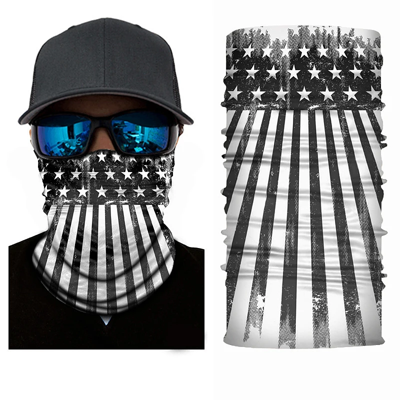 Protection Sports Bib Hip Hop Flexible Scarf Flag Series Seamless Multi-function Magic Headband Riding Face Towel