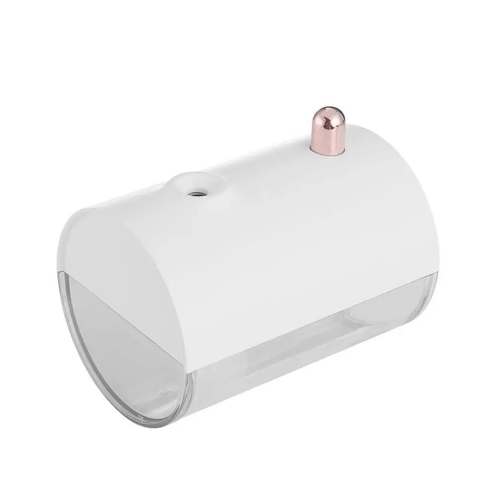 White USB Мини Ароматерапия Лодка в форме увлажнитель теплый свет увлажнитель с таймером для дома - Цвет: White