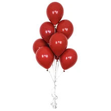 100 шт/50 шт 10 дюймов красные черные латексные воздушные шары гранат красный толстый Круглый Свадебный шар День Святого Валентина День рождения украшения