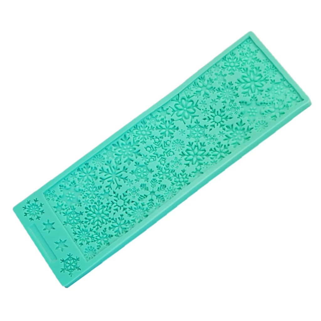 1PC Christmas Snowflake Sugar Craft Silicone Cake Tool Cake Mold Christmas Decor