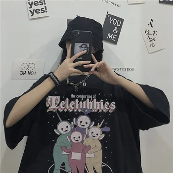 Women Funny T shirt Summer Top Printed Harajuku Korean Clothes Oversized camiseta mujer tee shirt