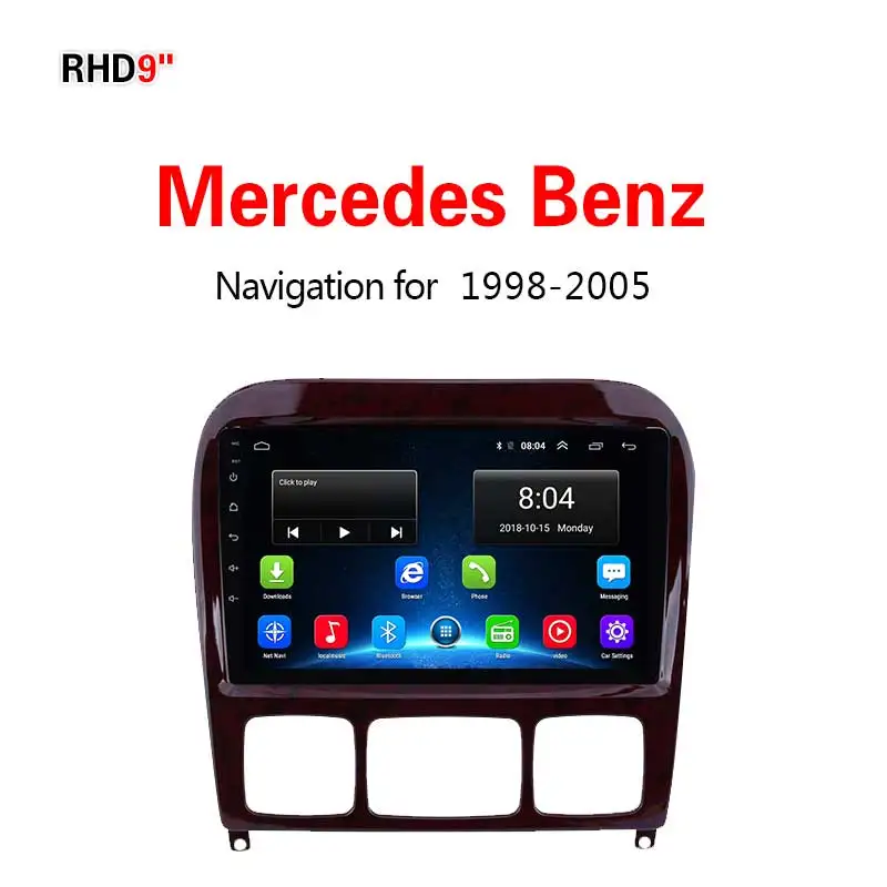 Lionet gps навигация для автомобиля Mercedes Benz w2023 1998-2005 9 дюймов RB2004X - Размер экрана, дюймов: 4G1G16G