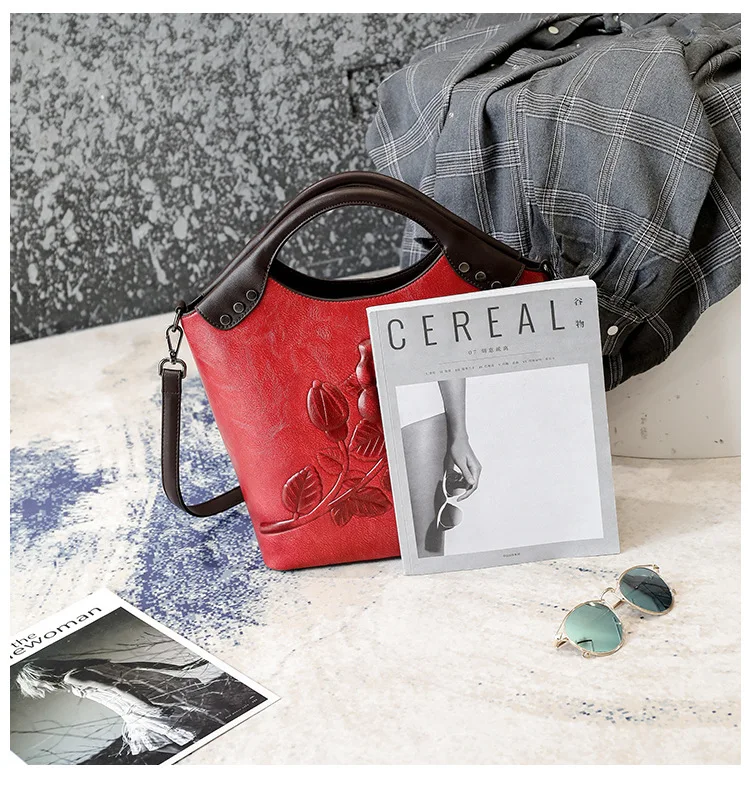 IMYOK/ новая сумка-тоут в европейском и американском стиле, женская сумка с цветочным принтом, модные дамские ручные сумки на плечо, Bolsa Feminina