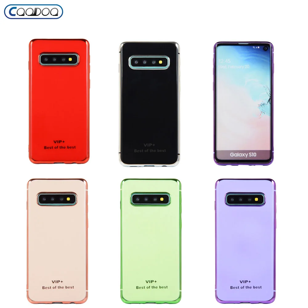 Plating TPU Case For Samsung S10 S9 plus S10E Soft Phone Protective Cover Galaxy Note 9 10 pro A20 30 40 50 70 Cases |