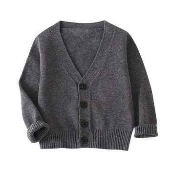 

KISBINI Pullover Baby Boy Girl Children's Sweater Knitted Cardigan 100% Cotton Jacket Long Sleeve Kids Christmas Sweater 2019