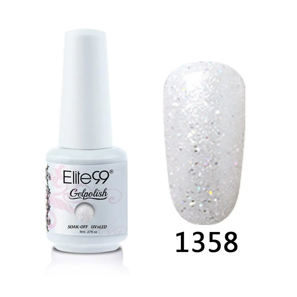 Elite99 8 мл Гель-лак для ногтей Vernis Полупостоянный лак для ногтей УФ-гель лак для ногтей эмаль для маникюра Лак для ногтей - Цвет: 1358