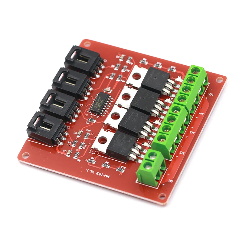 Четыре канала 4-канальный путь маршрут MOSFET Кнопка IRF540 V4.0 + MOSFET модуль коммутатора для Arduino двигатель постоянного тока привода Dmimmer реле доска