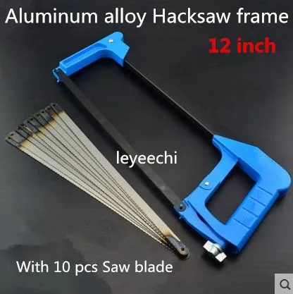 12 дюймов Многофункциональный сплав алюминия со сталью пилы Фрам Hacksaw с 10 шт. пилы
