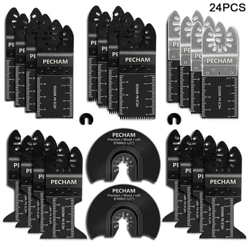 

Oscillating Tool Accessories Quick Release Rustproof Saw Blade Set Durable Workshop Multitool Easy Cutting Universal Fit Metal