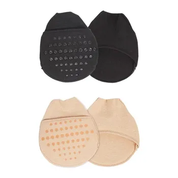 

1 Pair High Heels Cushion Forefoot Invisible Dotted Non Slip Cotton Breathable Toe Socks Women Insole Forefoot High Heel Cushion
