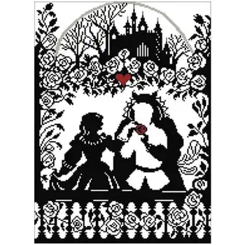 

Princess and prince patterns Counted Cross Stitch 11CT 14CT 18CT DIY Chinese Cross Stitch Kits Embroidery Needlework Sets