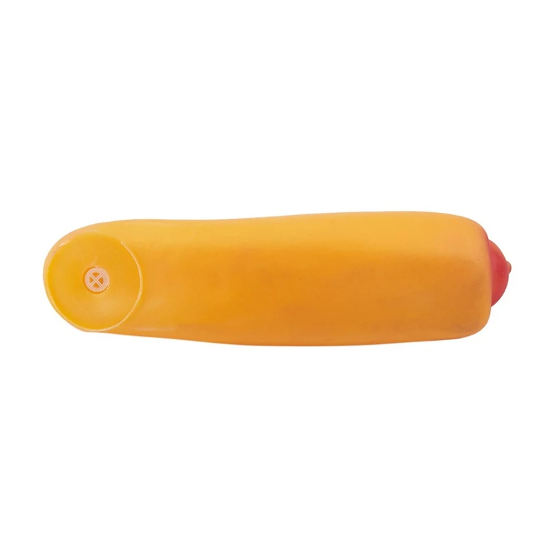 Мода-собака красный светло-коричневый виниловая Резина хот-дог Squeeze Squeak Toy