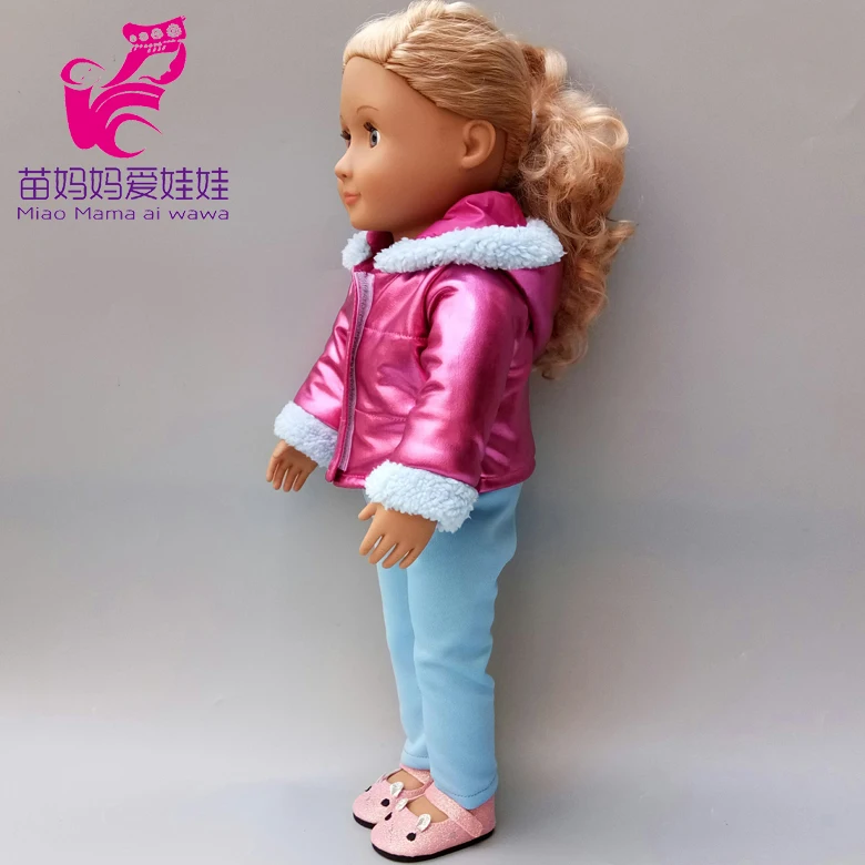 40 см детская кукла одежда куртка брюки набор 18 дюймов Кукла Одежда зимнее пальто Одежда для кукол