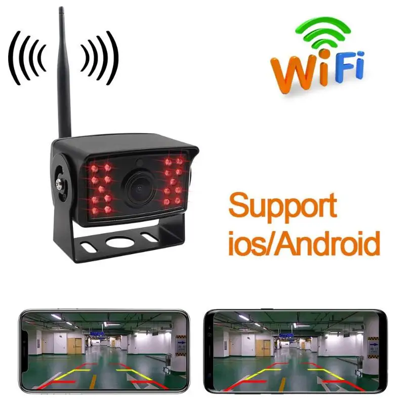 Грузовик Автобус WiFi камера заднего вида IP68 Водонепроницаемая камера ночного видения резервного копирования