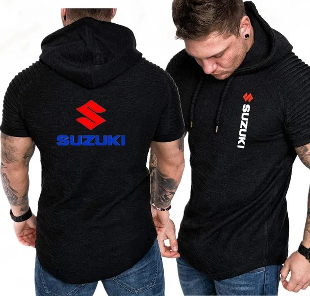 10 Для Suzuki Racing, принт, мужская толстовка с капюшоном и коротким рукавом, мужские толстовки, летнее худи, рубашка, пуловеры, хип-хоп спортивный костюм, пуловер - Цвет: 10