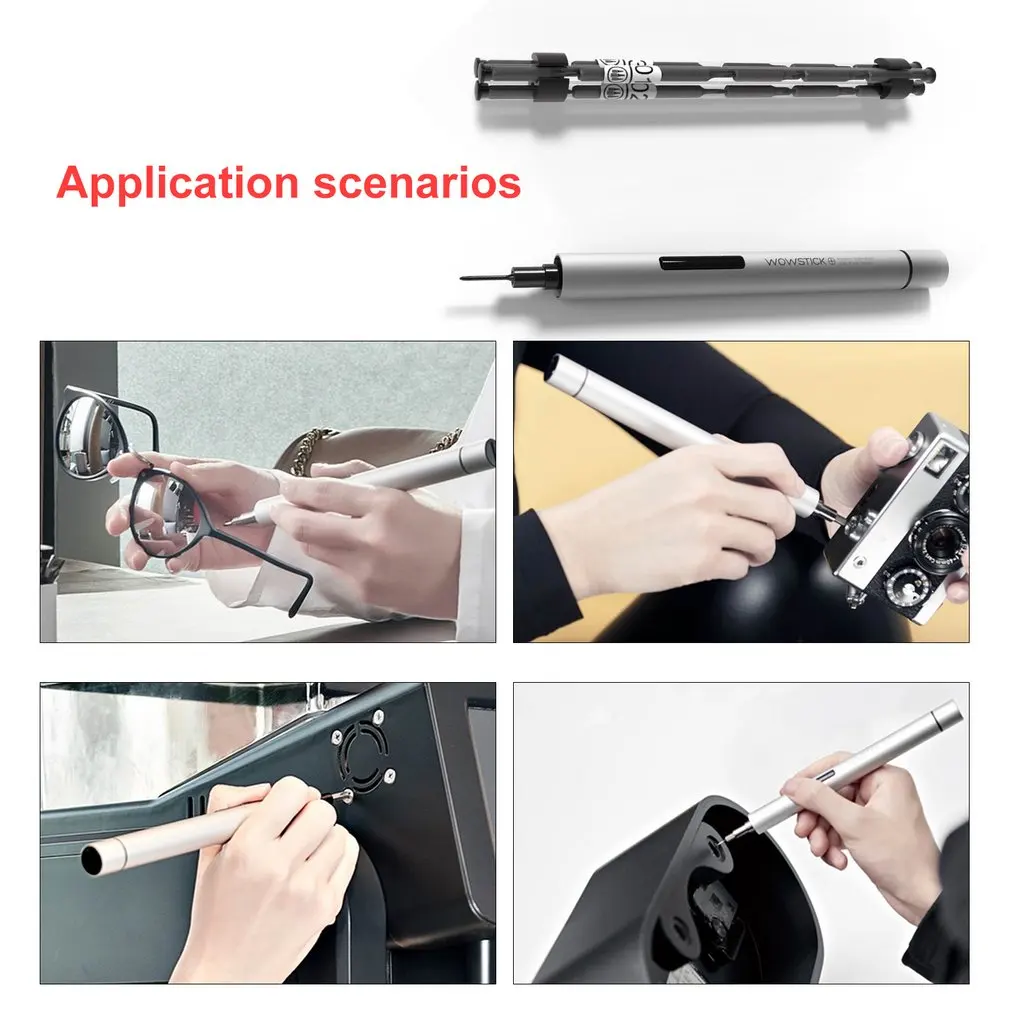 Wowstick 1P+ Мини Электрическая отвертка комплект беспроводной шуруповерт для телефона камеры точный инструмент для ремонта