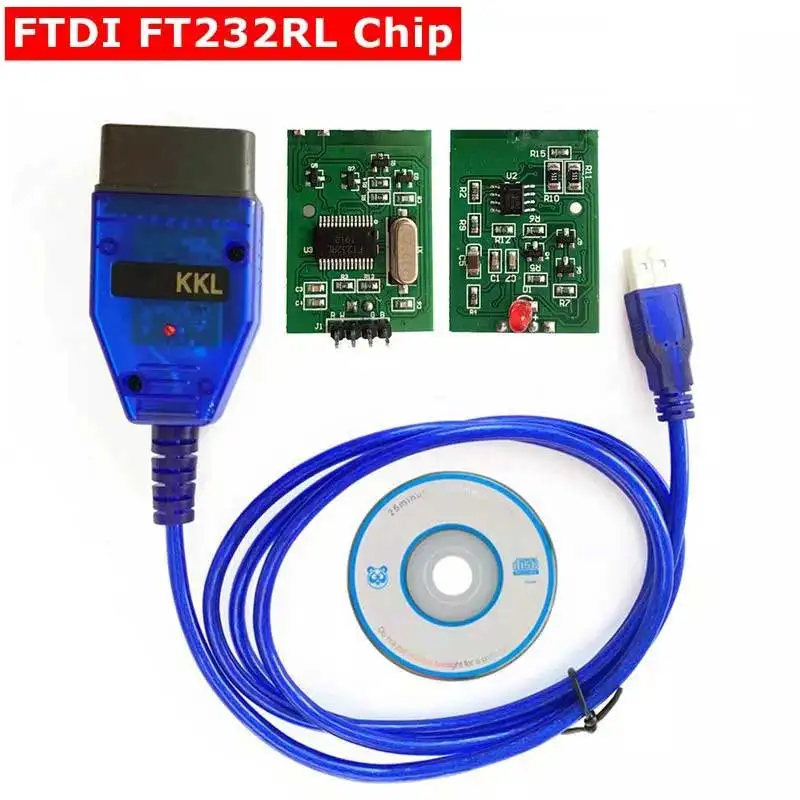 FT232RL Chip VAG-COM 409.1 Vag Com 409Com Kkl OBD2 USB Diagnostic Cable Scanner Interface for VW Audi Seat Volkswagen | Инструменты для