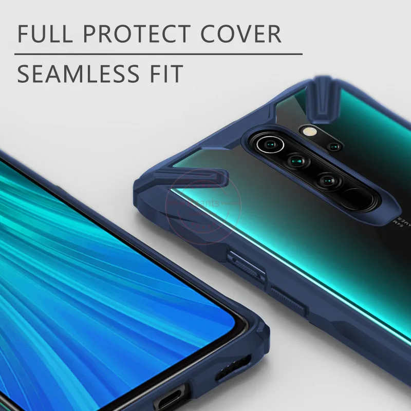 Военная подушка безопасности, противоударный защитный чехол для Xiaomi Redmi Note 8 Pro, прозрачный акриловый PC+ TPU противоударный защитный чехол-накладка