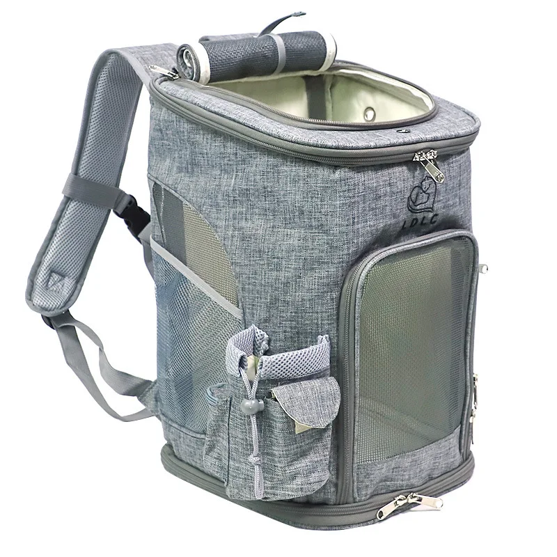 Pet Cat Рюкзак Сумка-переноска для собак пузырь большое пространство Pet Carrier Рюкзак для кошки и маленькая собака на открытом воздухе сумка дышащая - Цвет: Gray