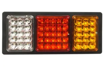 

140-2 LED Trailer Truck Brake 3 in1 Neon Halo Ring Tail Waterproof Brake Stop Turn Light Sequential Flowing Signal Light Lamp